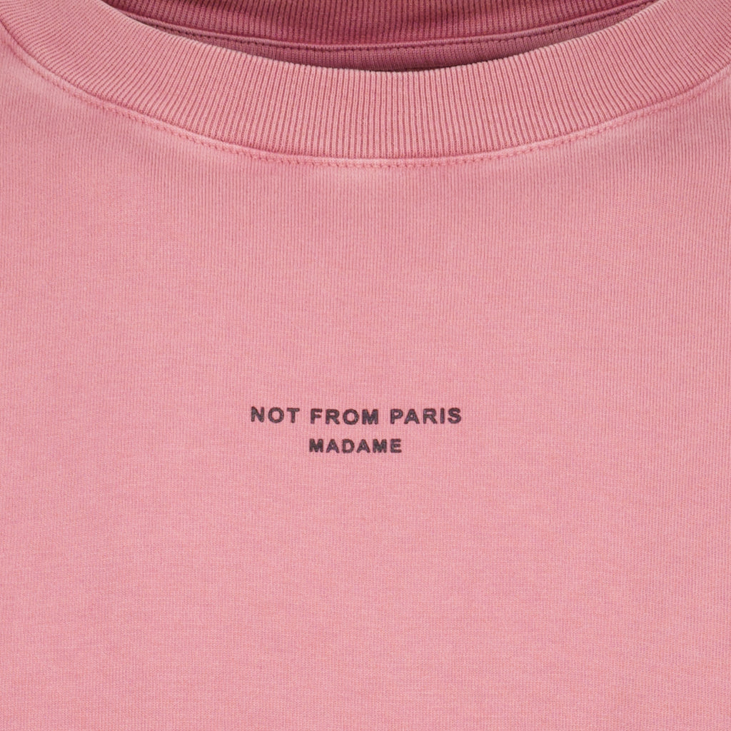T-shirts Klassisches Pinkes Slogan-T-Shirt Drole De Monsieur Rose Homme