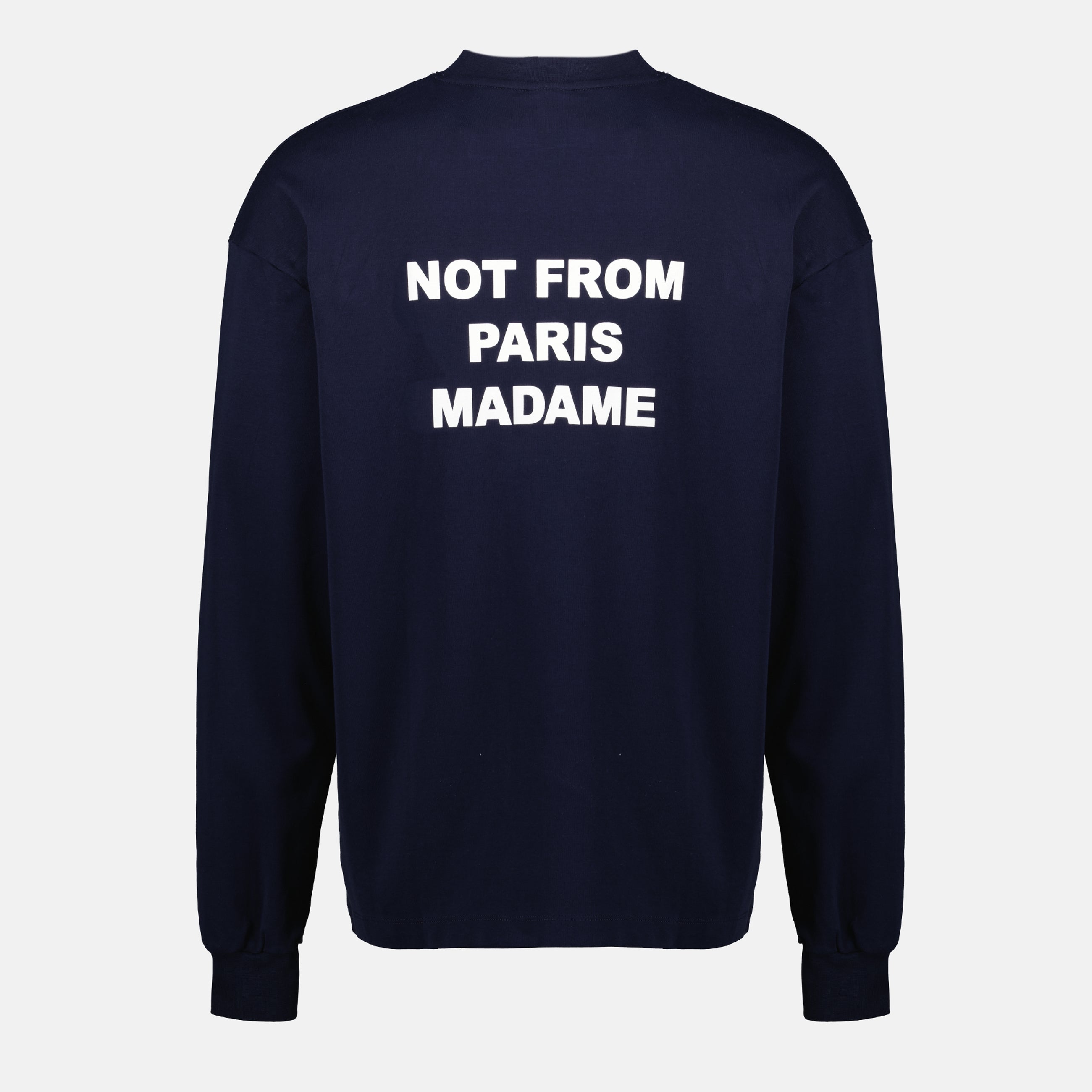 Imagen del artículo Camiseta de manga larga Slogan de la marca Drole De Monsieur para Hombre - Otoño-Invierno 2025 - Vista Trasera