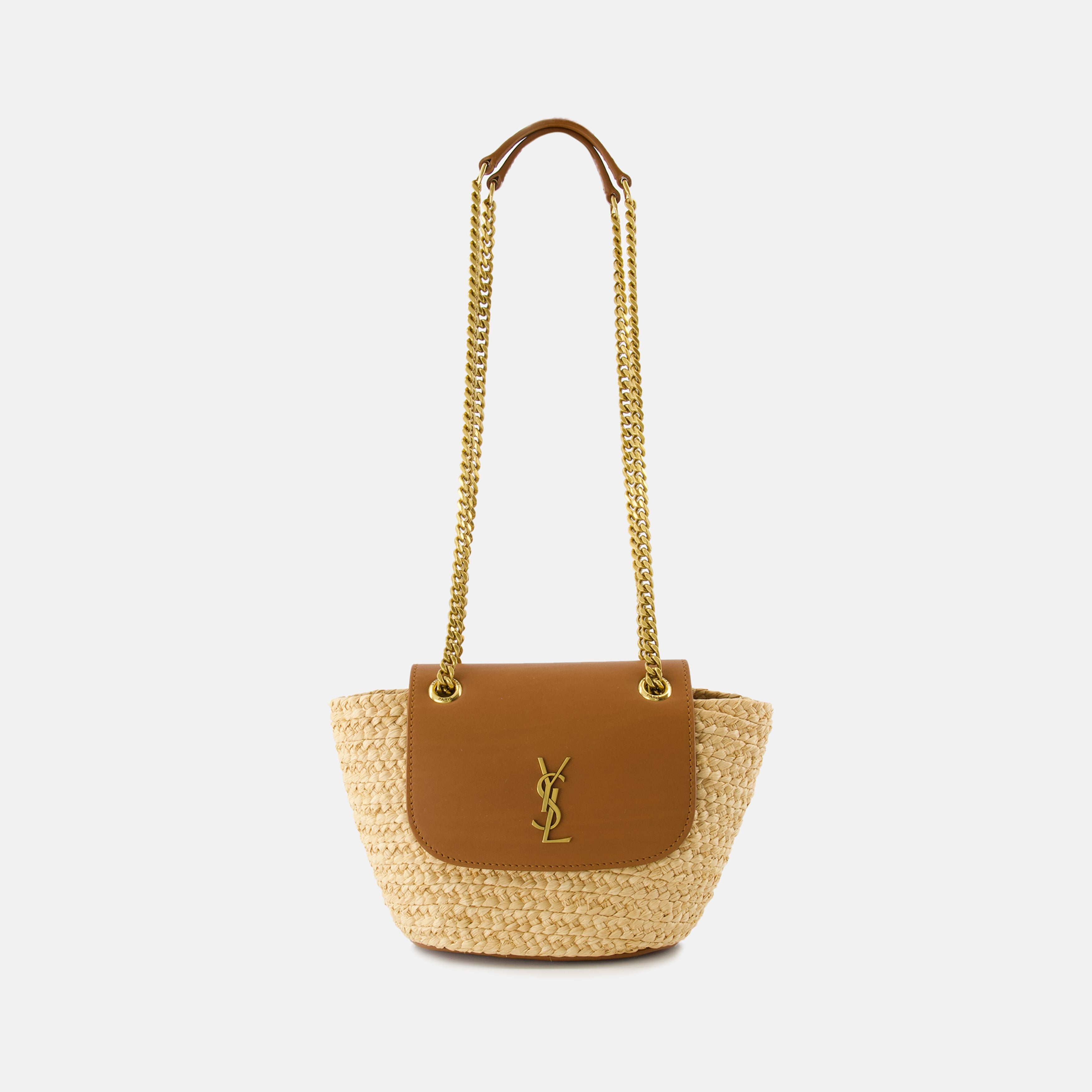 Sacs cabas Manon Mini Bag Saint Laurent Beige Femme