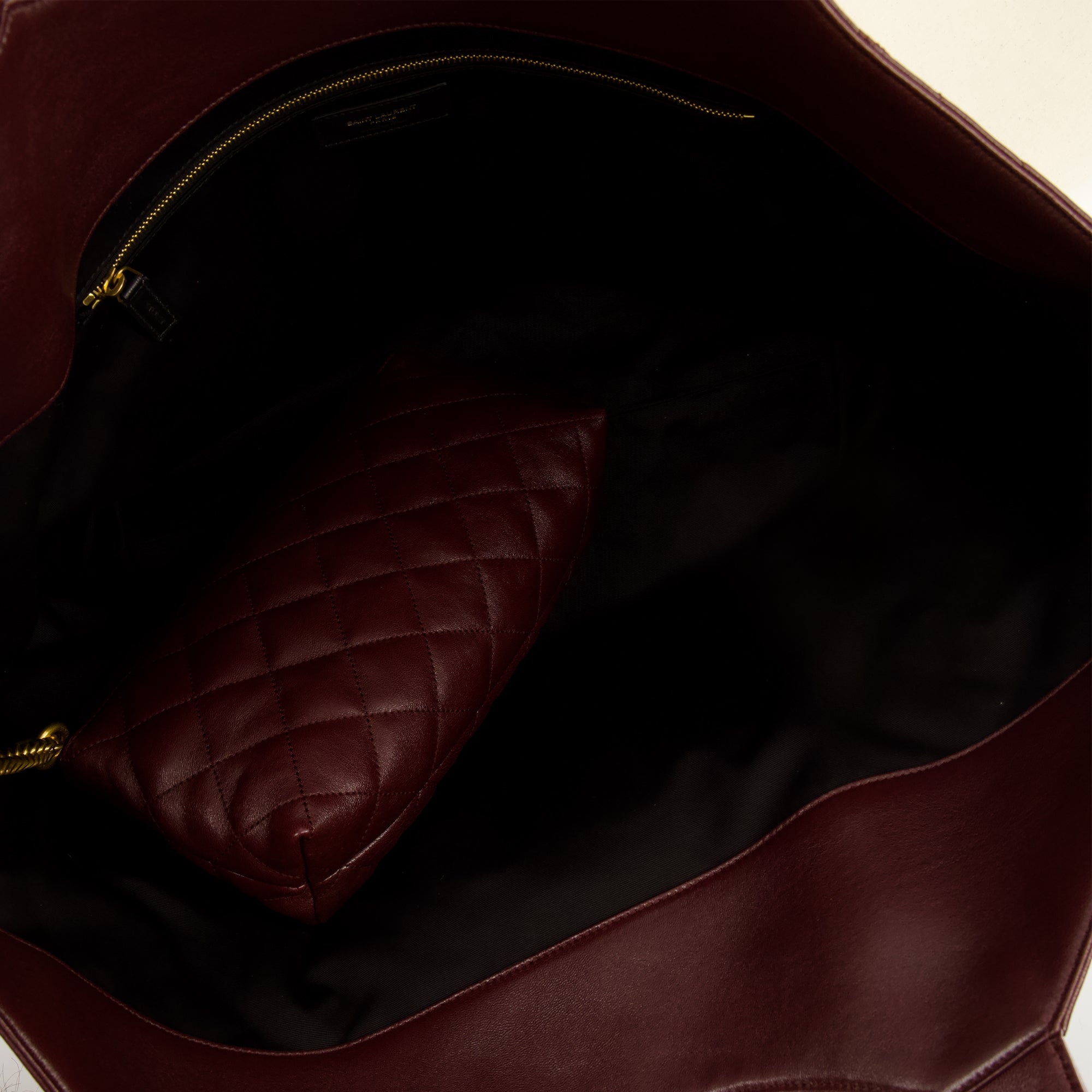 Image de l'article Sac cabas Icare bordeaux de la marque Saint Laurent pour Femme - Saison Automne-Hiver 2025 - Vue détaillée_3