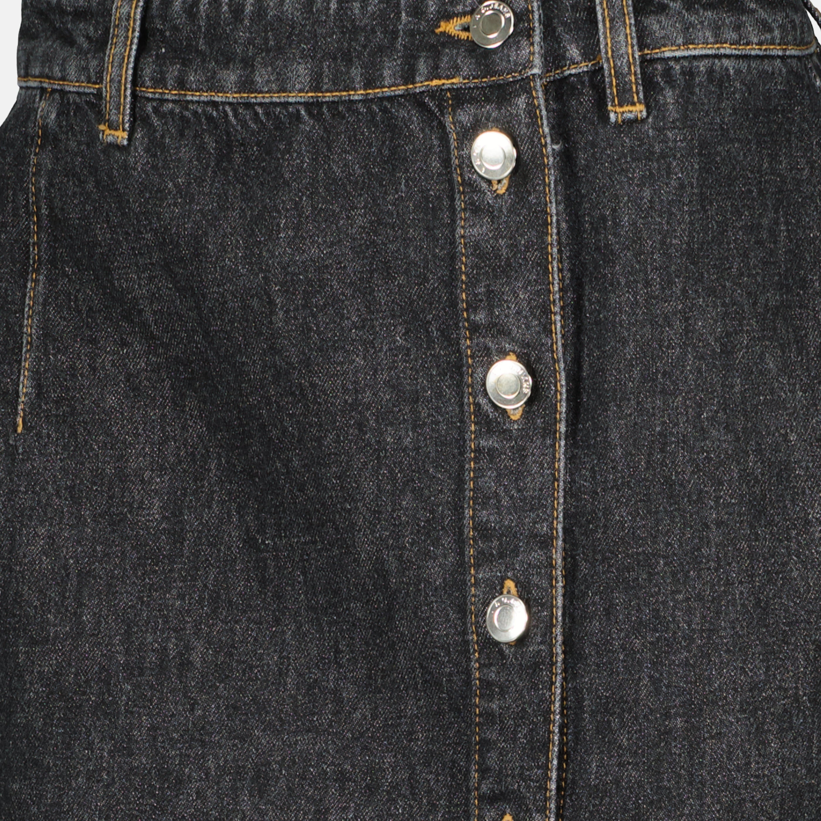 Jupes Mini jupe en denim bleu fonxé Iro Bleu foncé Femme