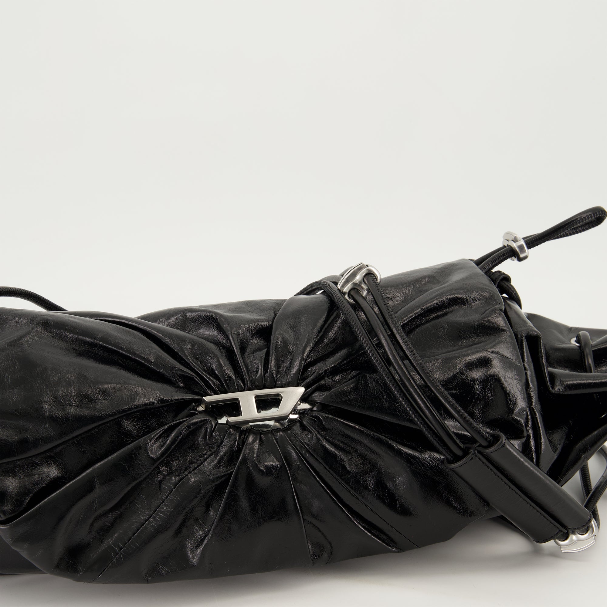 Sacs à main et épaule Sac Scrunch-D en cuir Diesel Noir Femme
