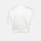 Camisetas Camiseta con Alfiler de Seguridad Versace Blanco Femme