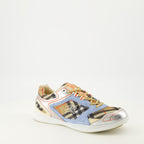 Image of the Burberry Men's Matrix Sport Sneakers - Fall-Winter 2025 - Front three-quarter right view