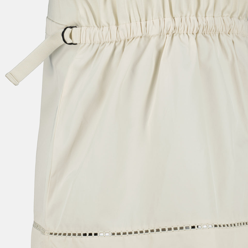 Image de l'article Robe en coton beige de la marque Moncler pour Femme - Saison Printemps-Été 2026 - Vue détaillée_1