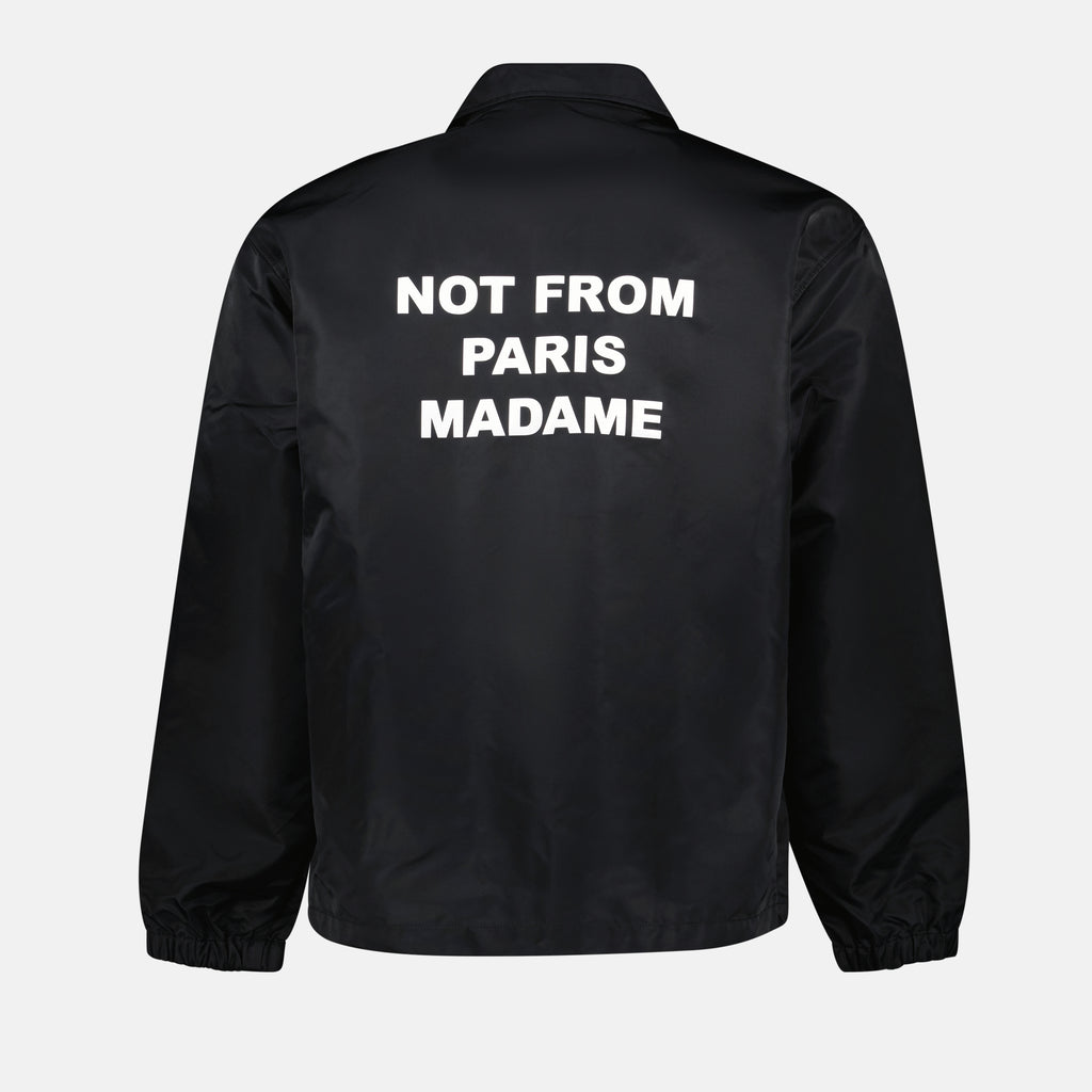 Vestes Coupe-vent Slogan Drole De Monsieur Noir Homme