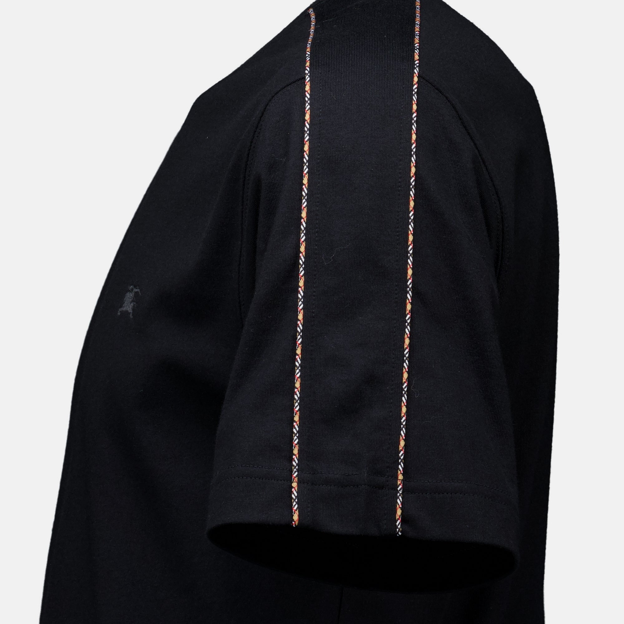 T-shirts T-shirt noir à liseré Burberry Noir Homme