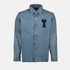 Camisas Chemise en jean Ami de coeur Ami PARIS Azul Homme
