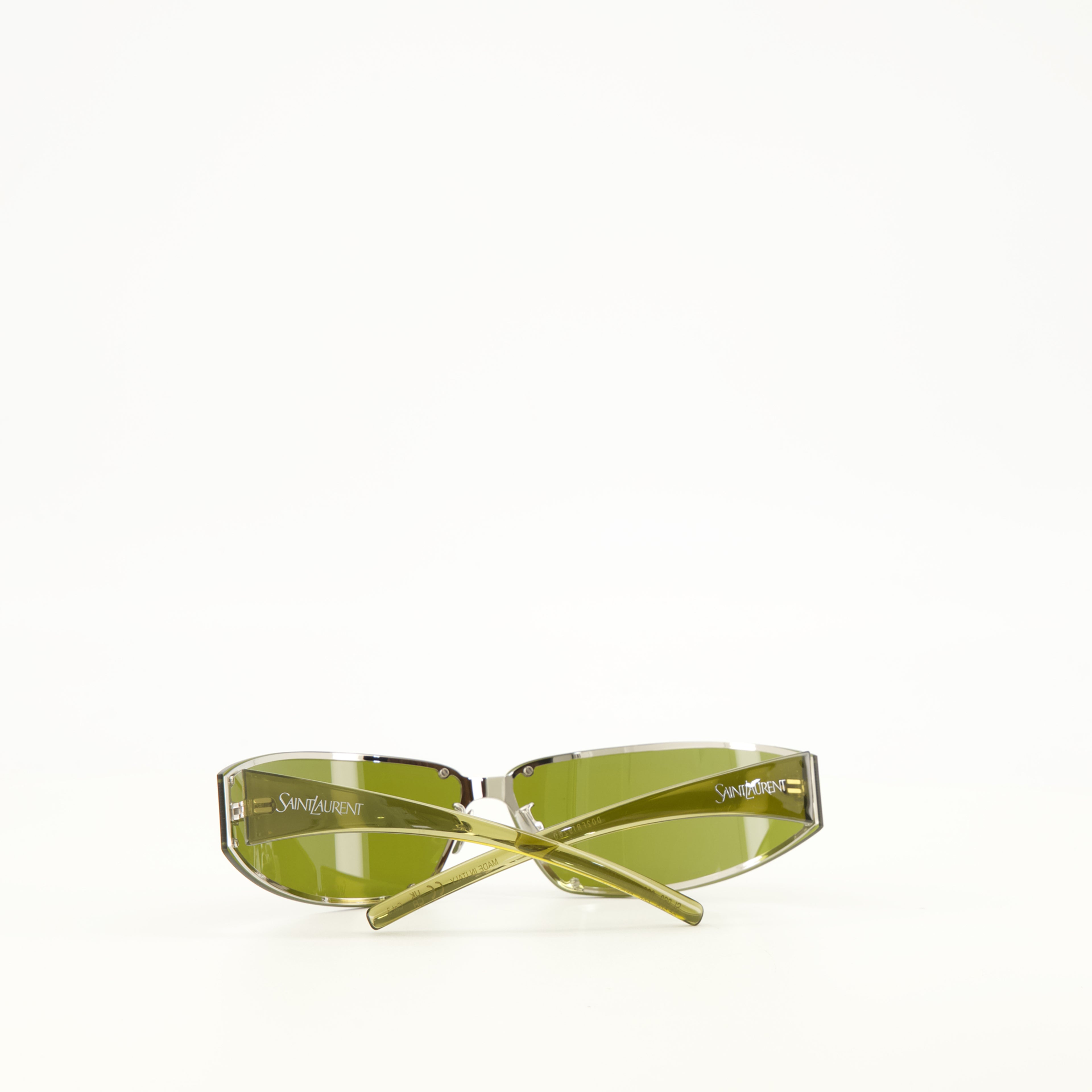 Lunettes SL 963 Óculos de Sol Verdes Saint Laurent Vert Unisexe