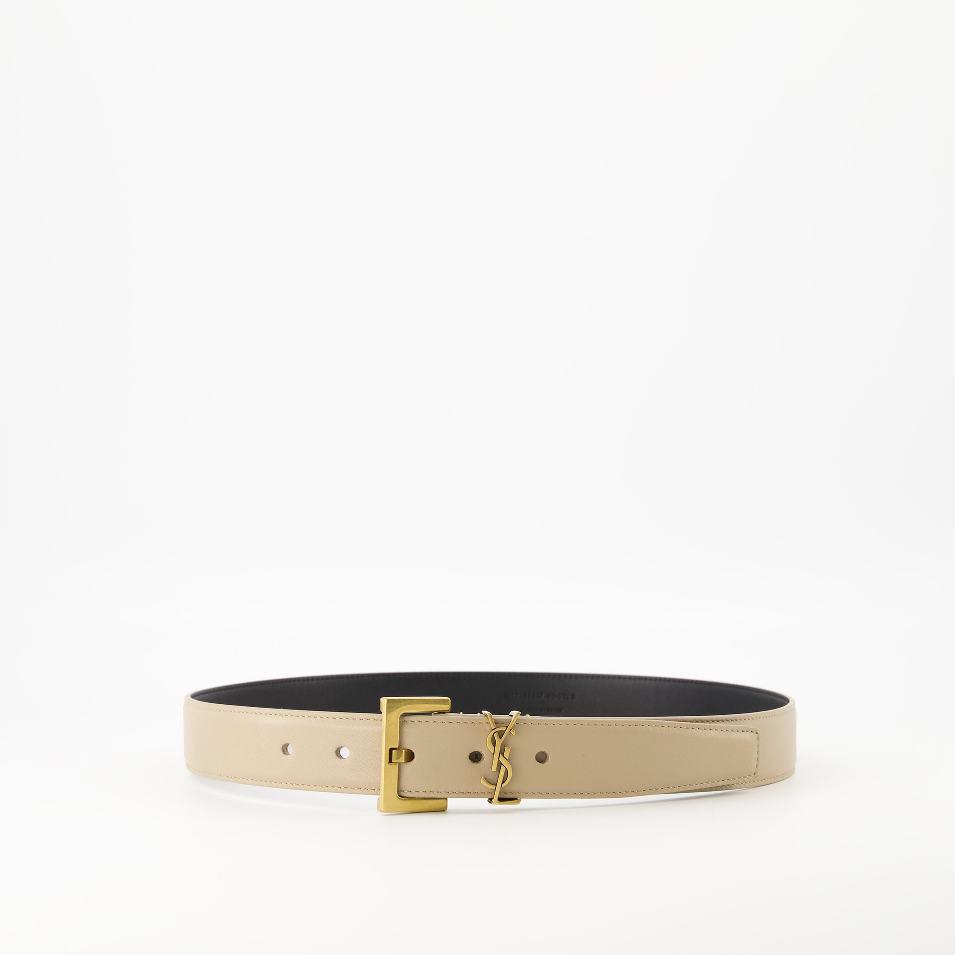 Belts Cassandre Belt Saint Laurent Beige Femme