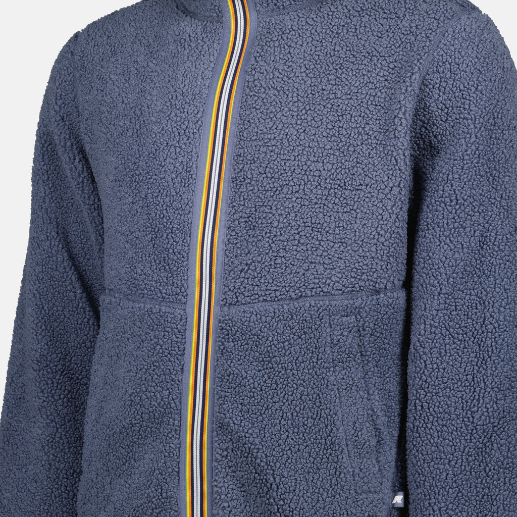 Vestes Veste Jack Sherpa réversible K-Way Gris Homme