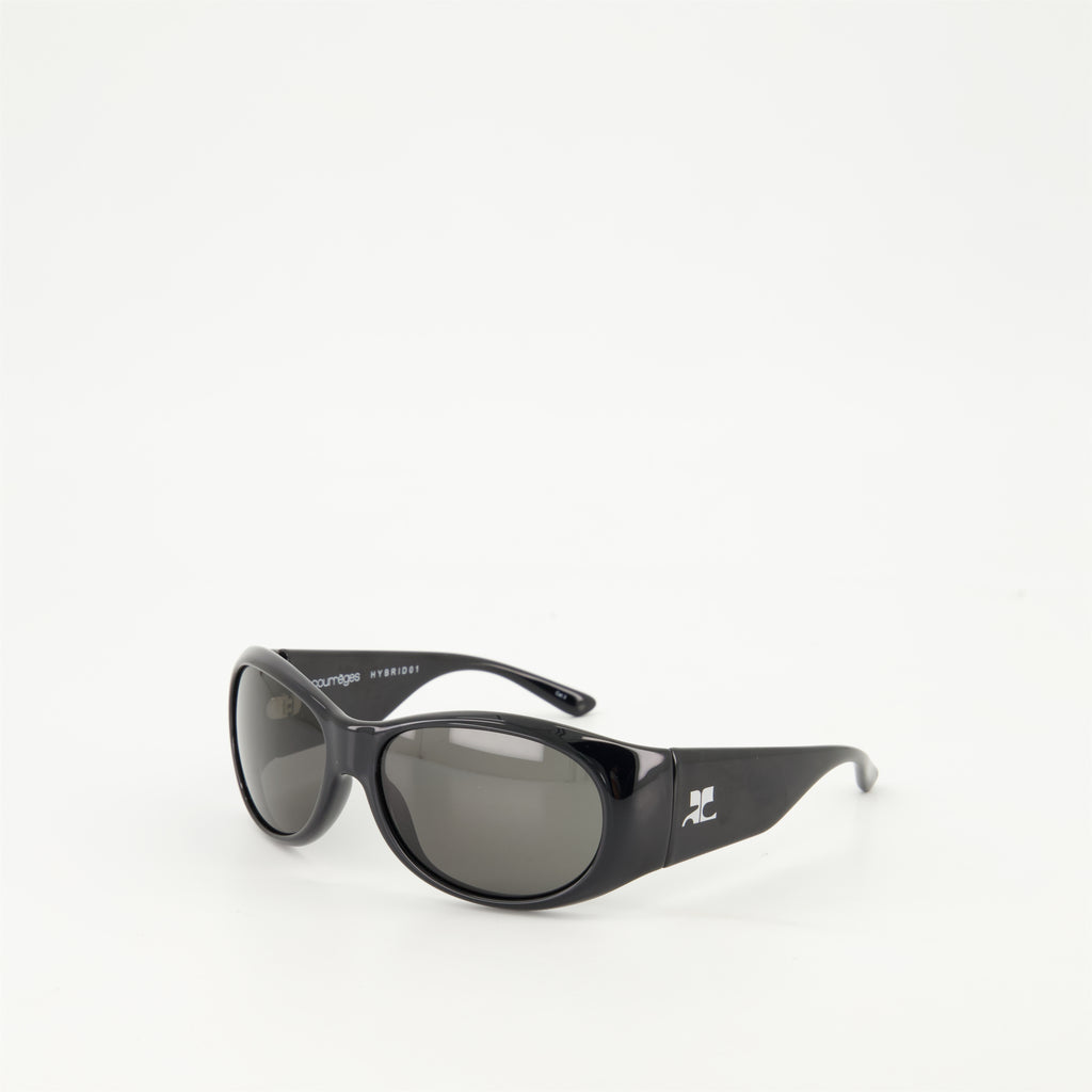 Occhiali Occhiali da sole neri Courrèges Nero Femme