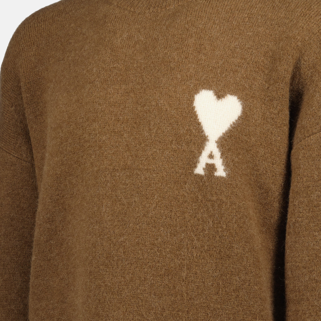 Image de l'article Pull Ami de coeur de la marque Ami PARIS pour Unisex - Saison Automne-Hiver 2025 - Vue détaillée_6