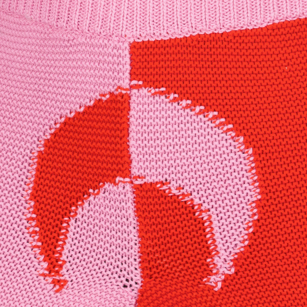 Shorts Mini crochet knit Moon shorts in red Marine Serre Rouge Femme