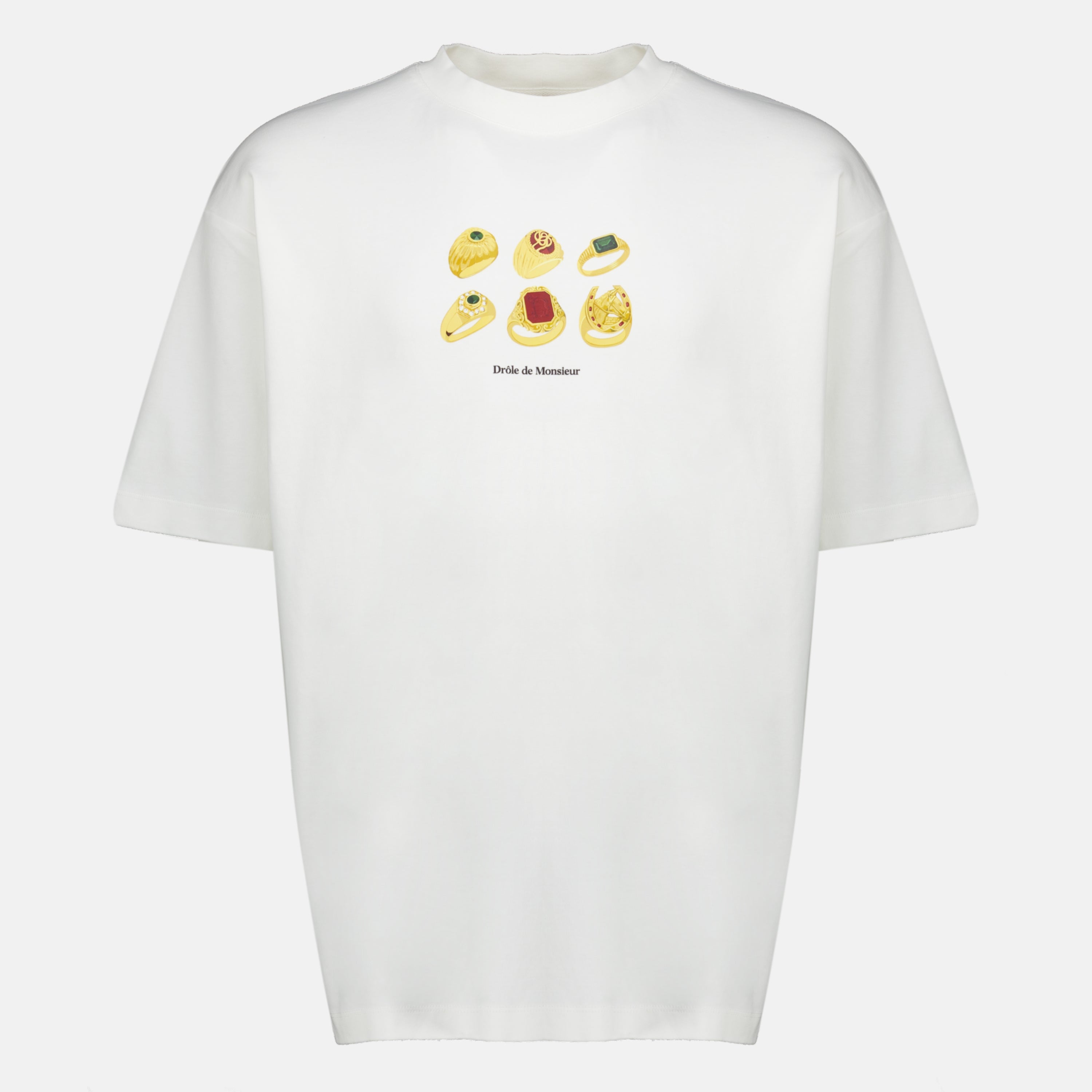 T-shirts リングホワイトTシャツ Drole De Monsieur Blanc Homme