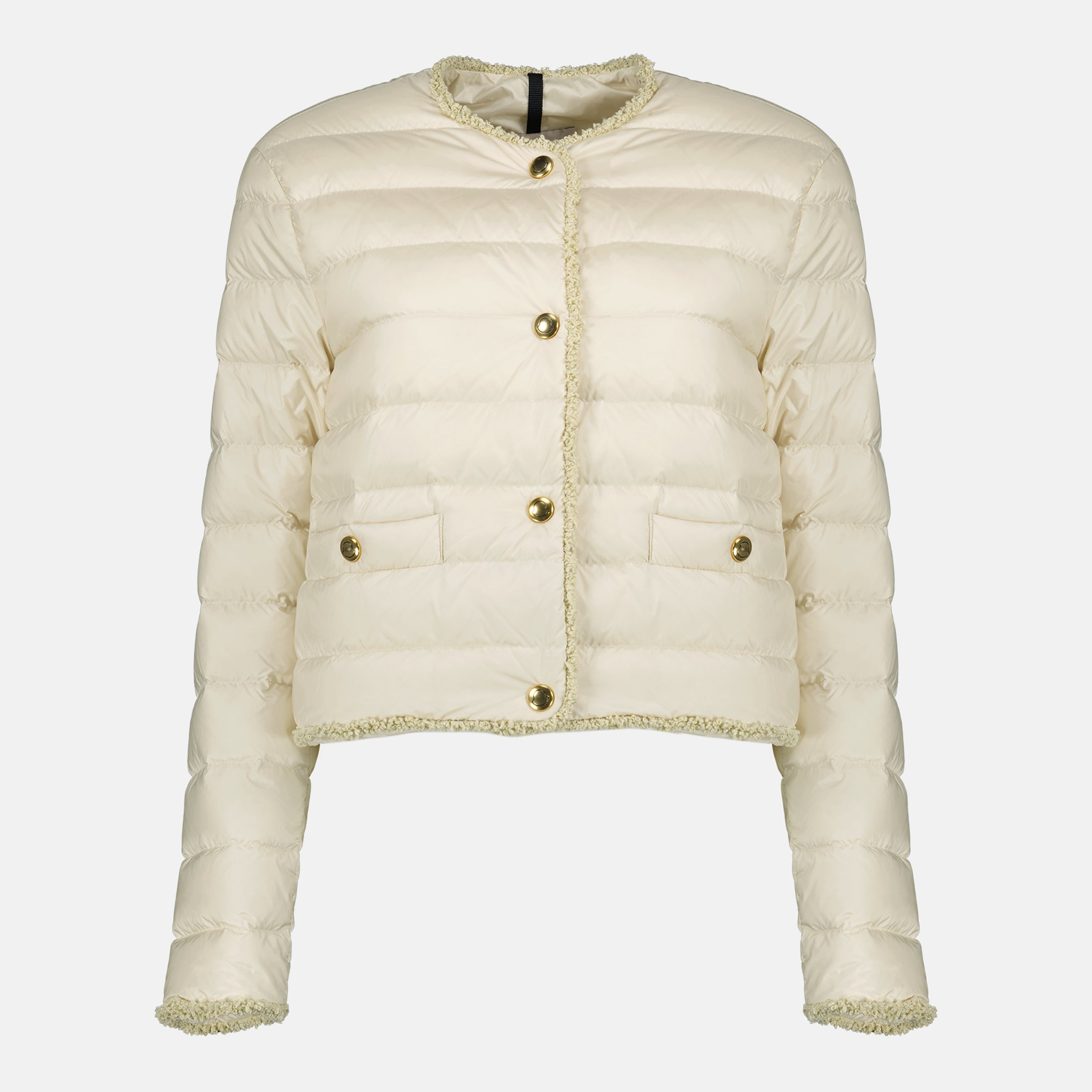 Image de l'article Doudoune courte Fleurs blanche de la marque Moncler pour Femme - Saison Printemps-Été 2026 - Vue de Face