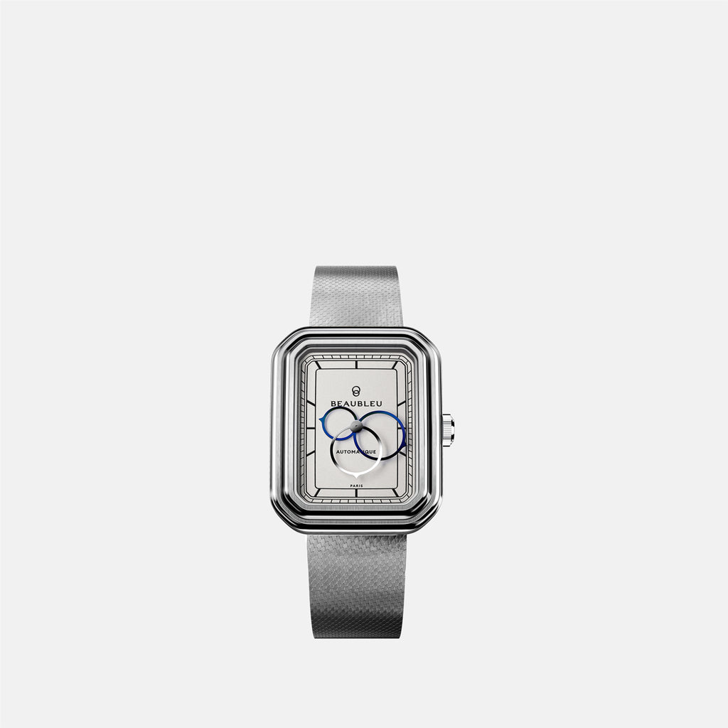 Bijoux Ecce Figura Alba Steel Bracelet Watch Beaubleu Gris Unisexe