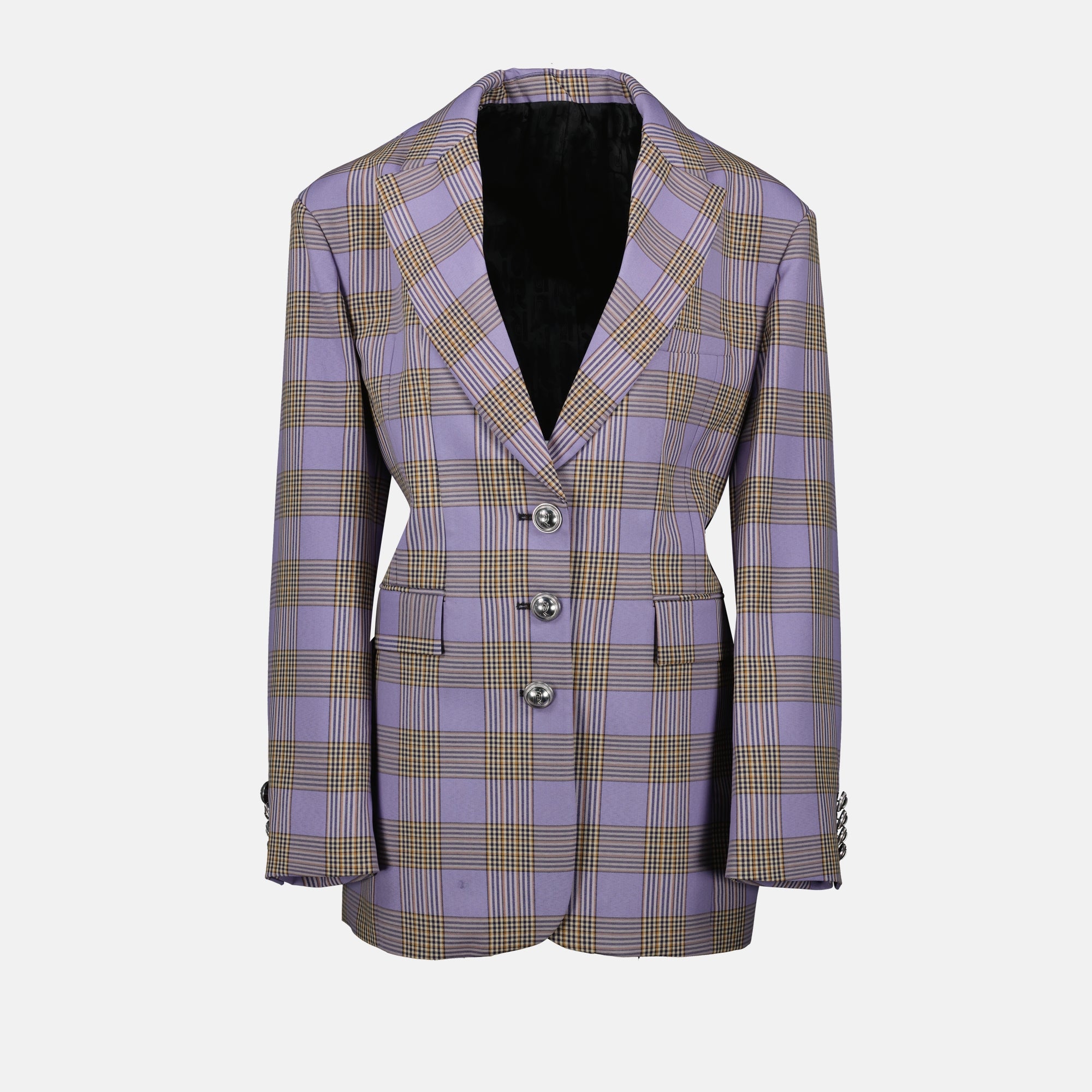 Vestes Blazer à carreaux Rabanne Violet Femme