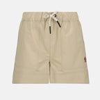 Shorts Technical Crumpled Shorts Moncler Grenoble Beige Femme