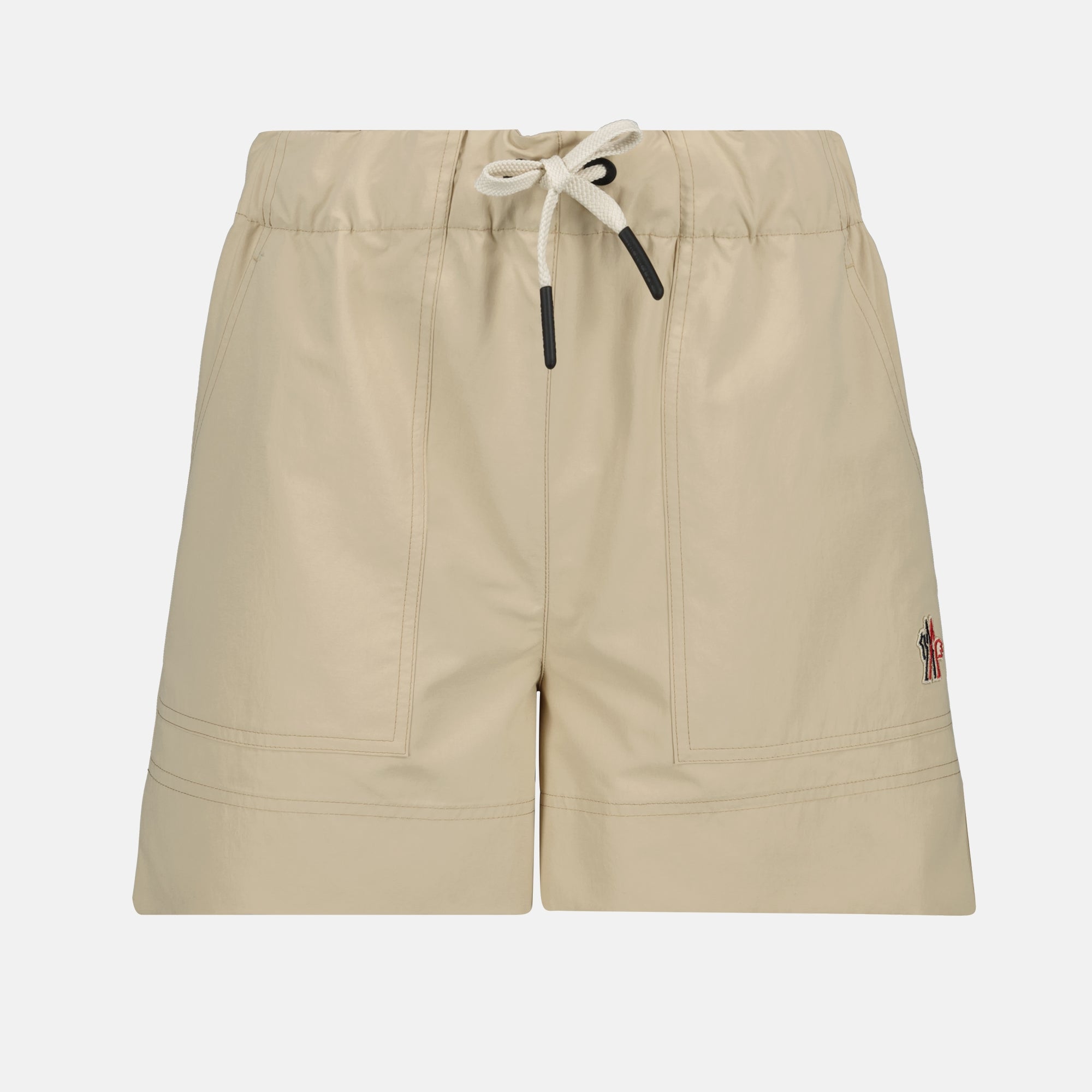 Shorts Short en froissé technique Moncler Grenoble Beige Femme