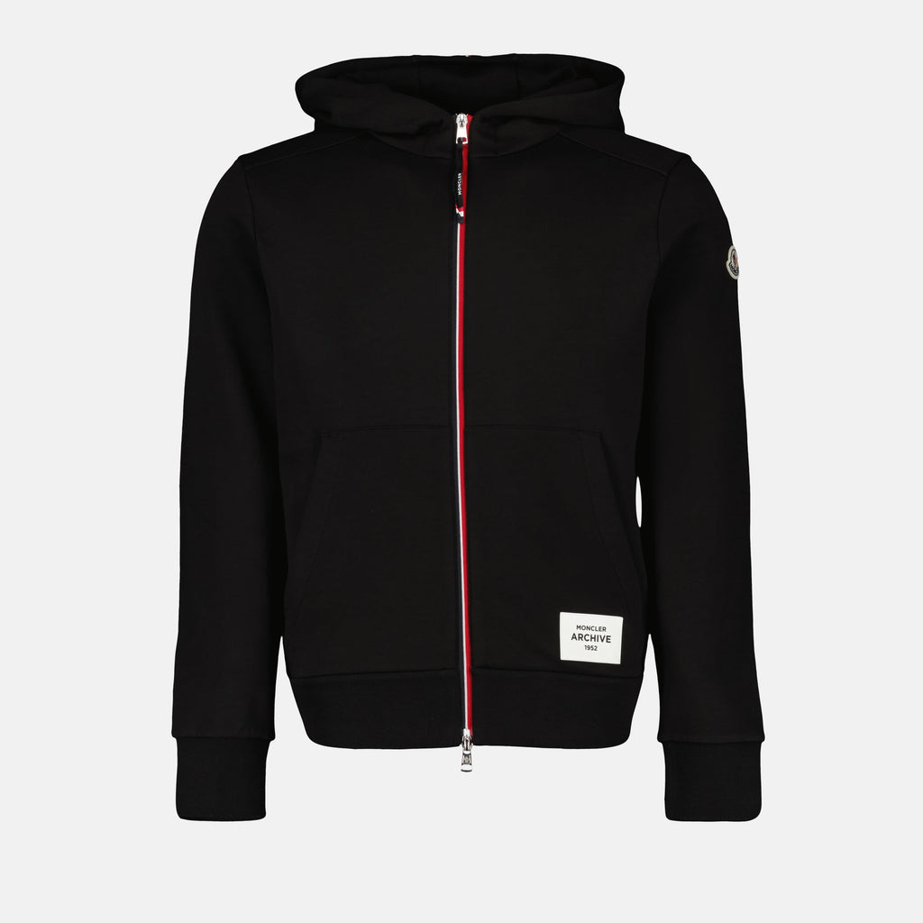 Sweatshirts Sweat à capuche zippé Moncler Noir Homme