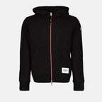 Sweatshirts Sweat à capuche zippé Moncler Noir Homme