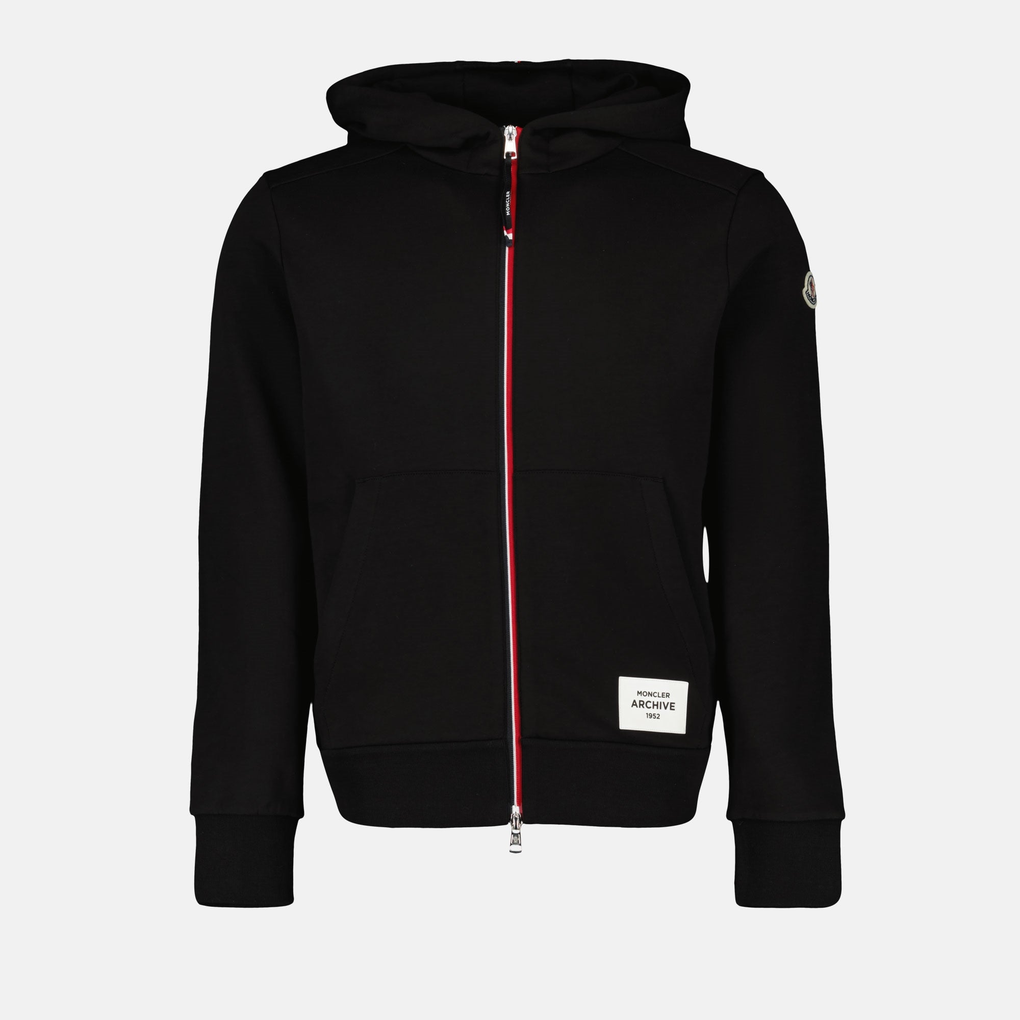 Sweatshirts Sweat à capuche zippé Moncler Noir Homme