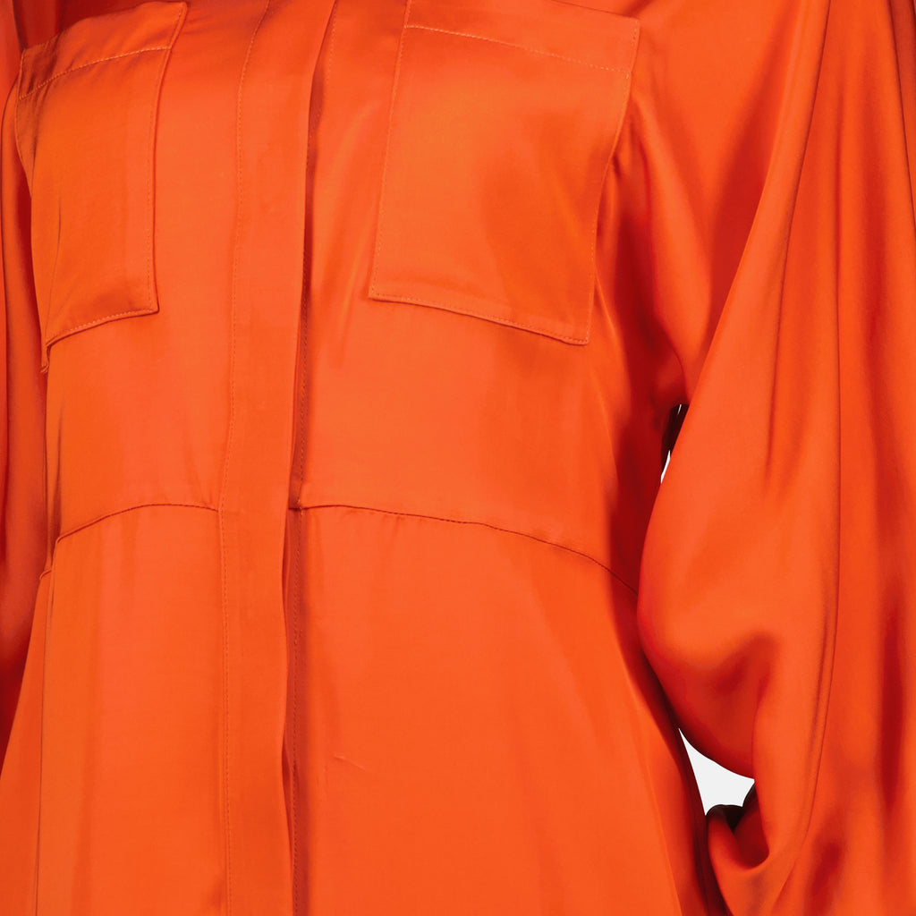 Robes Robe chemise longue orange Iro Orange Femme