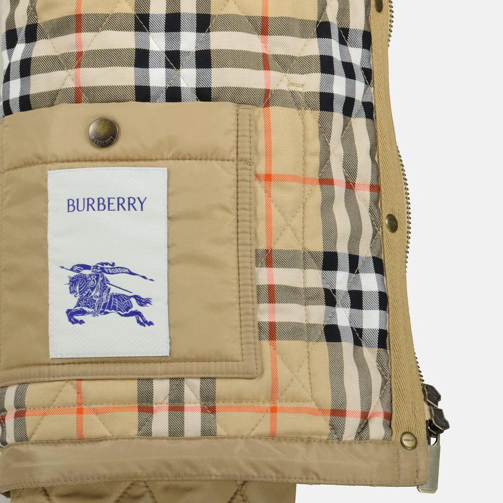 Vestes Chaqueta Acolchada Burberry Beige Femme