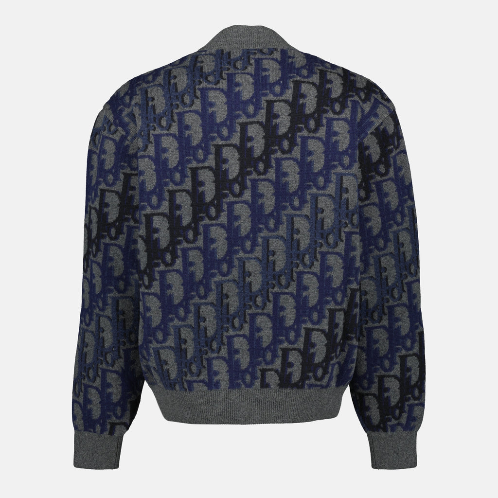Image de l'article Veste Dior Oblique en laine grise de la marque Dior pour Homme - Saison Printemps-Été 2026 - Vue de Dos