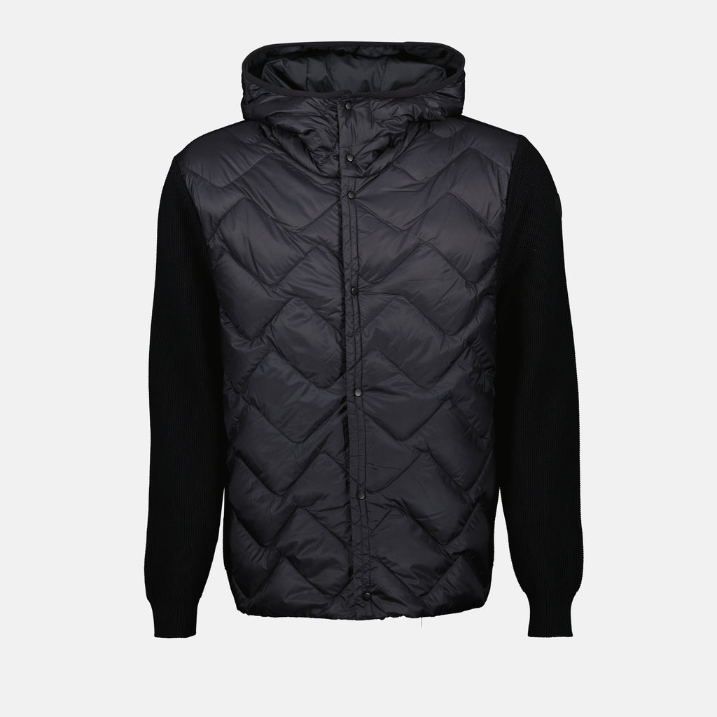 Jaquetas Casaco Matelassé Bicolor Moncler Preto Homme
