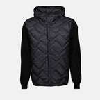 Jaquetas Casaco Matelassé Bicolor Moncler Preto Homme