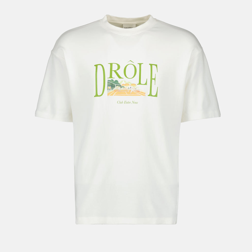 Camisetas T-Shirt Tennis Court Drole De Monsieur Branco Homme