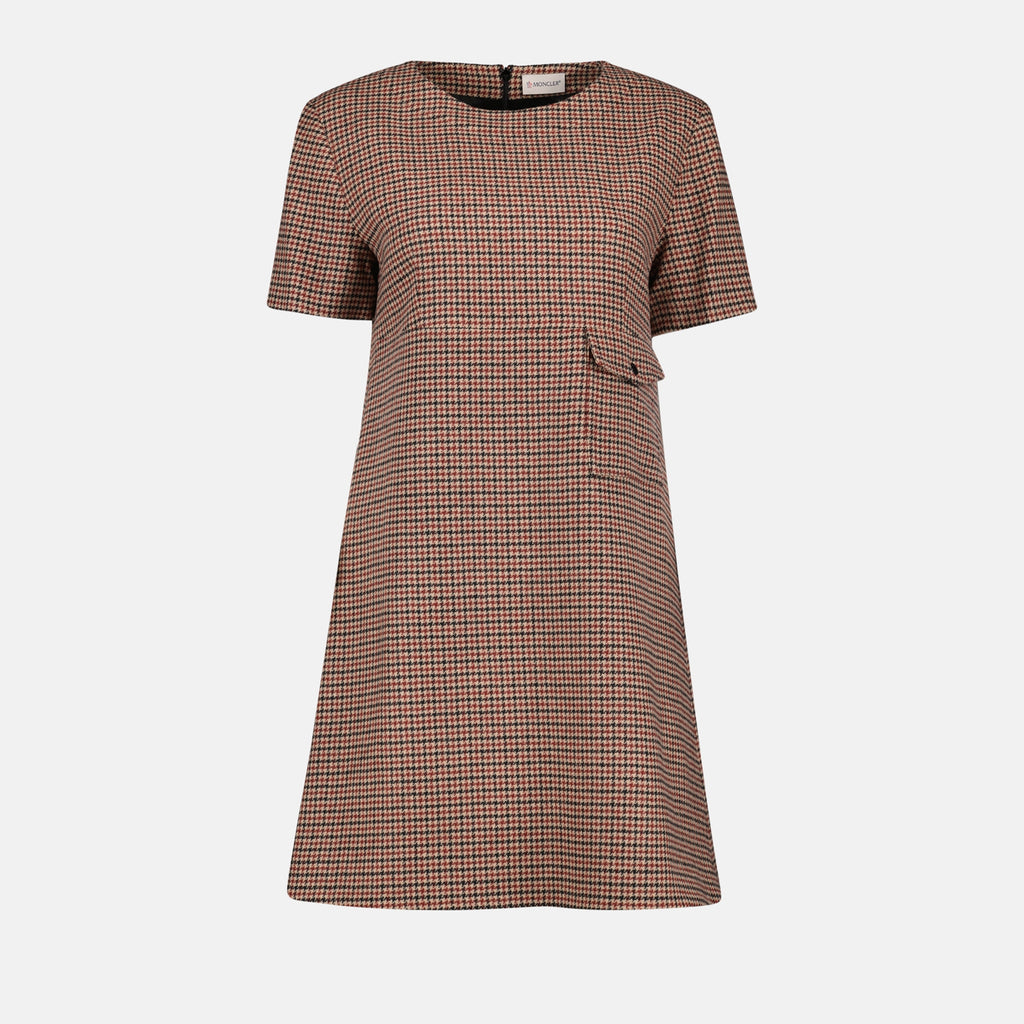 Vestidos Robe à carreaux Moncler Marrón Femme