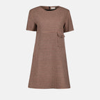 Vestidos Robe à carreaux Moncler Marrón Femme