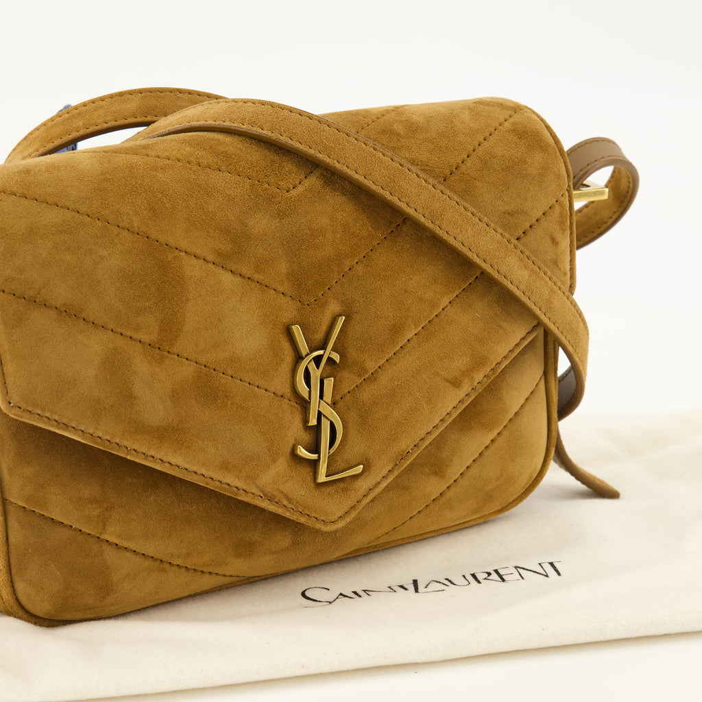 Sacs à main et épaule Loulou Toy Bag aus braunem Wildleder Saint Laurent Marron Femme