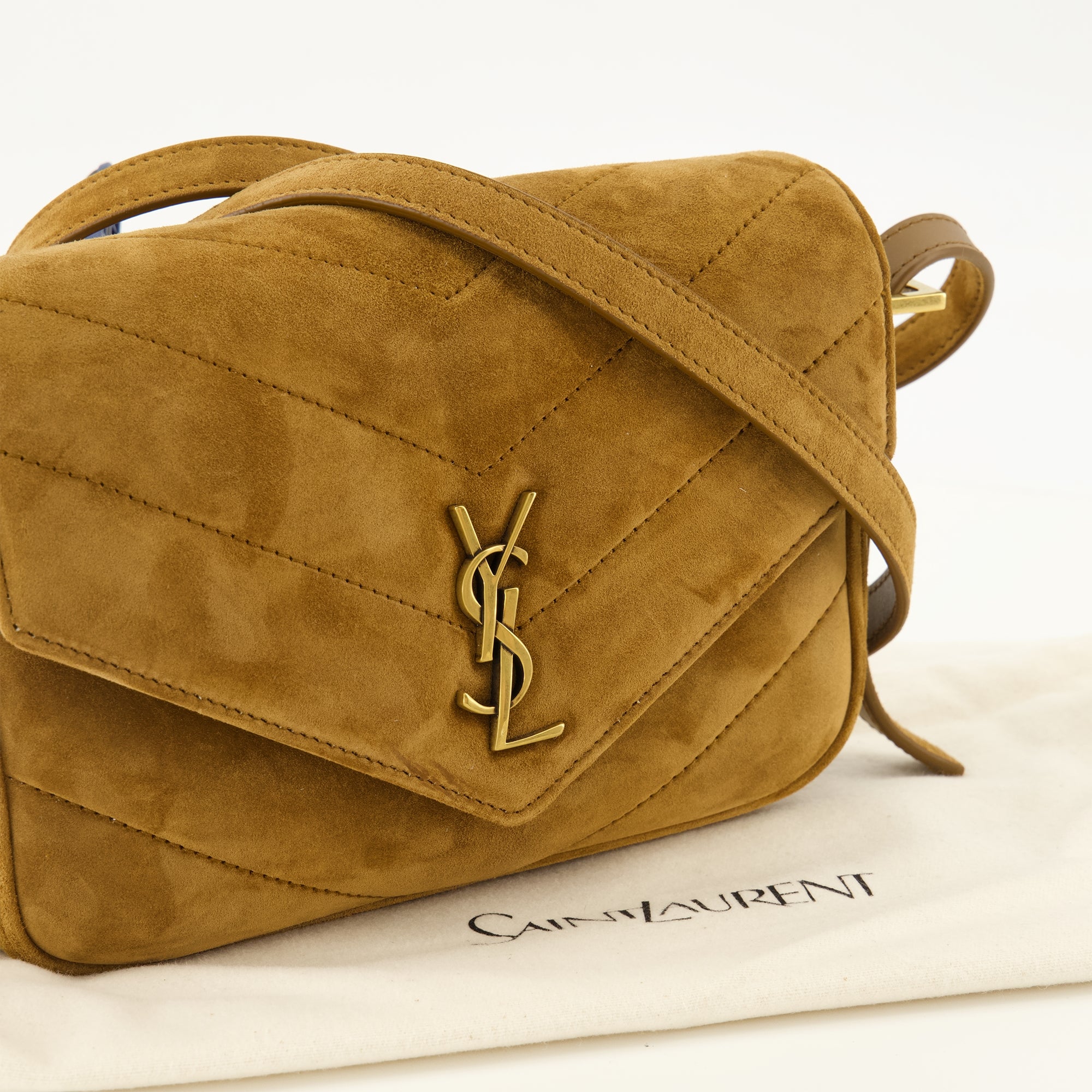 Sacs à main et épaule ブラウンスエードのルルーおもちゃバッグ Saint Laurent Marron Femme