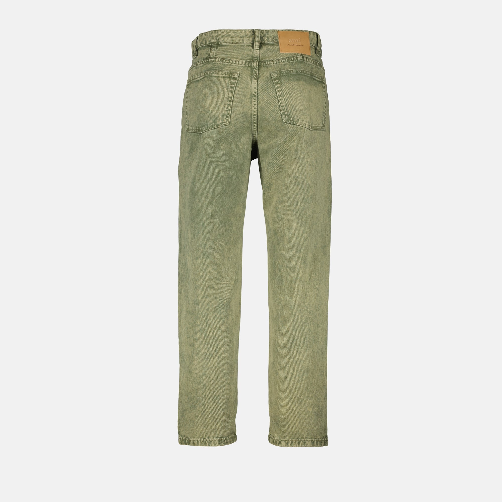 Pantalons Jeans en denim Ami PARIS Kaki Homme