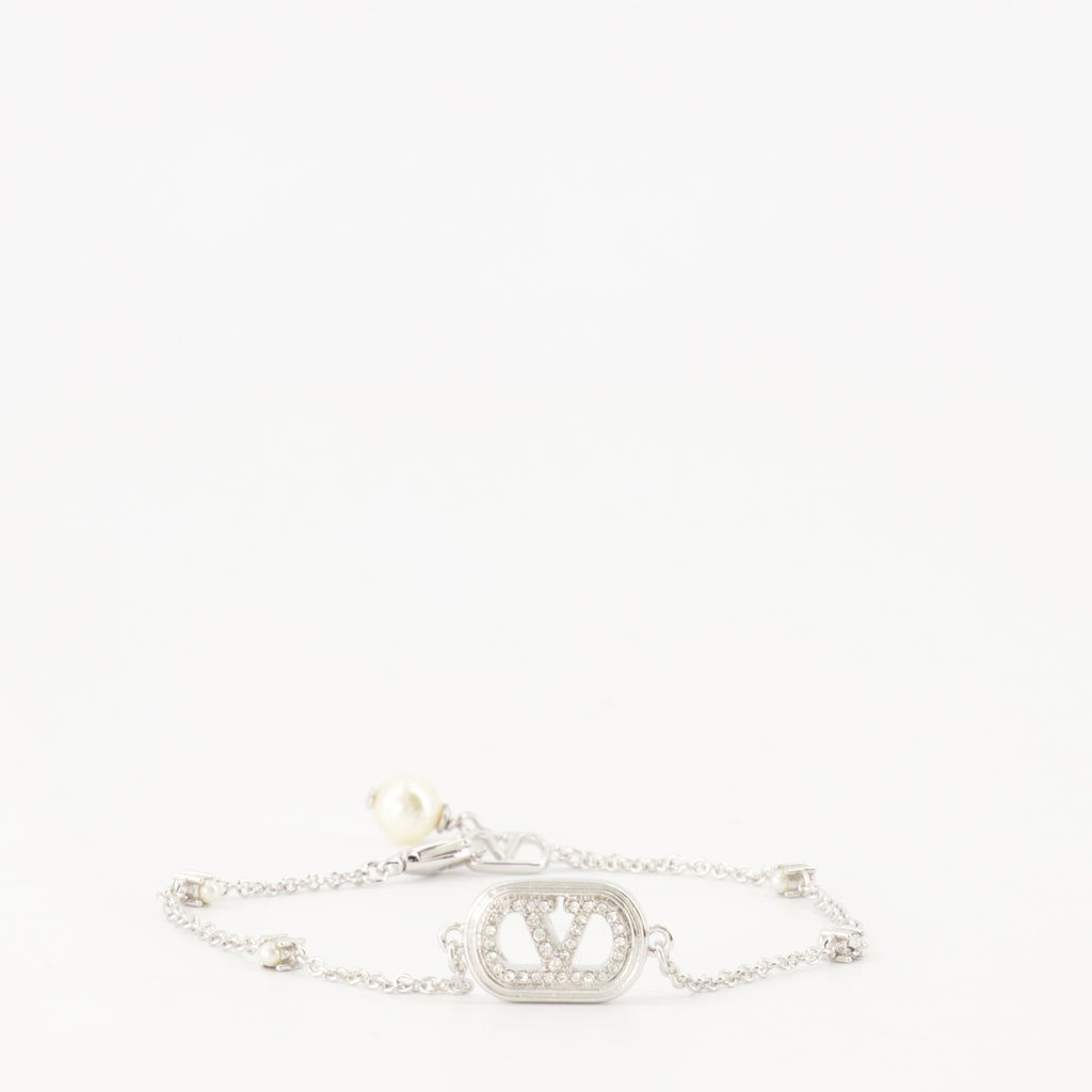 Bijoux Pulseira VLogo Valentino Garavani Argenté Femme