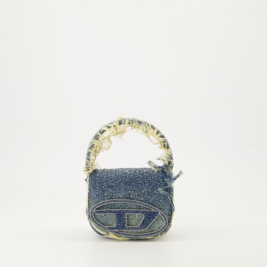 Bolsos bandolera Bolso de Denim 1DR XS con Rhinestones Diesel Azul Femme