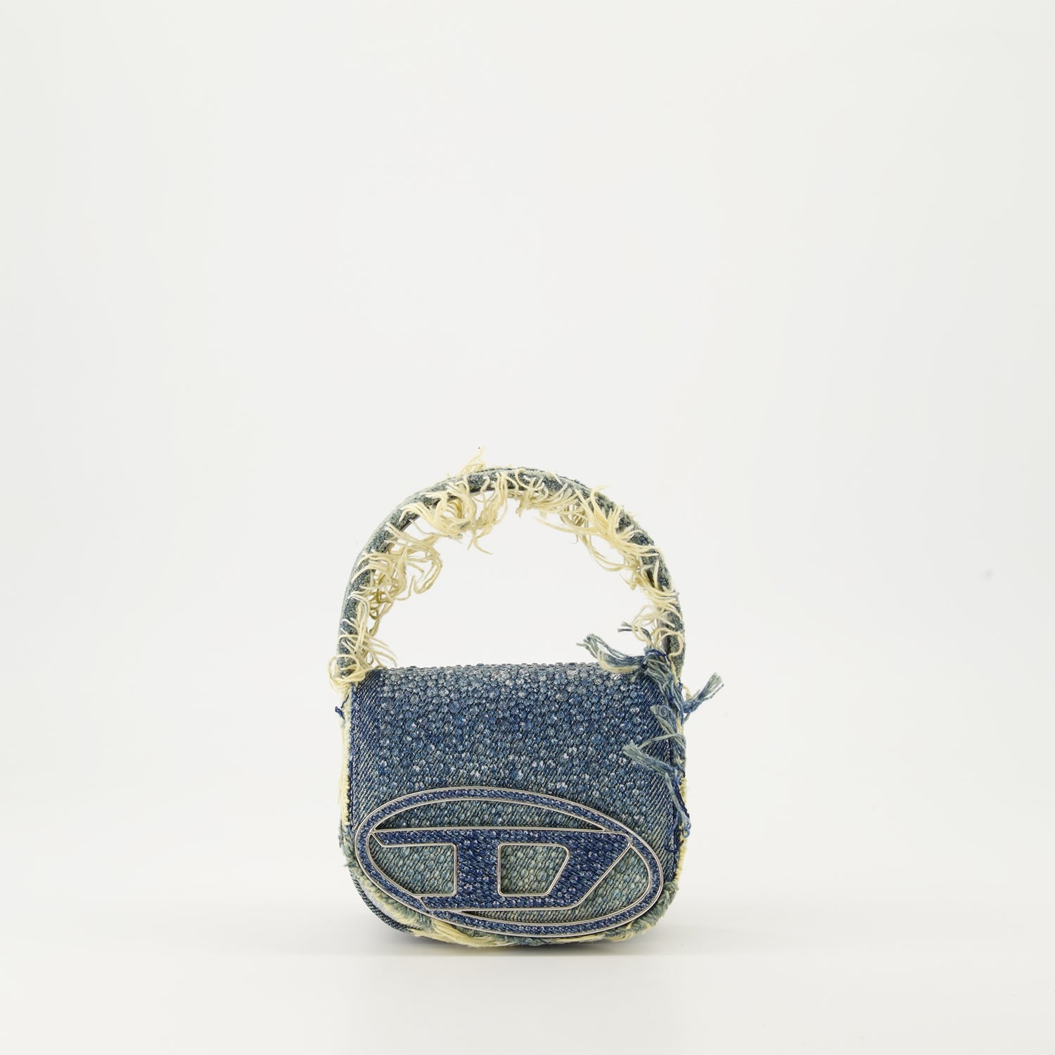 Sacs bandoulière Sac 1DR XS en jean à strass Diesel Bleu Femme