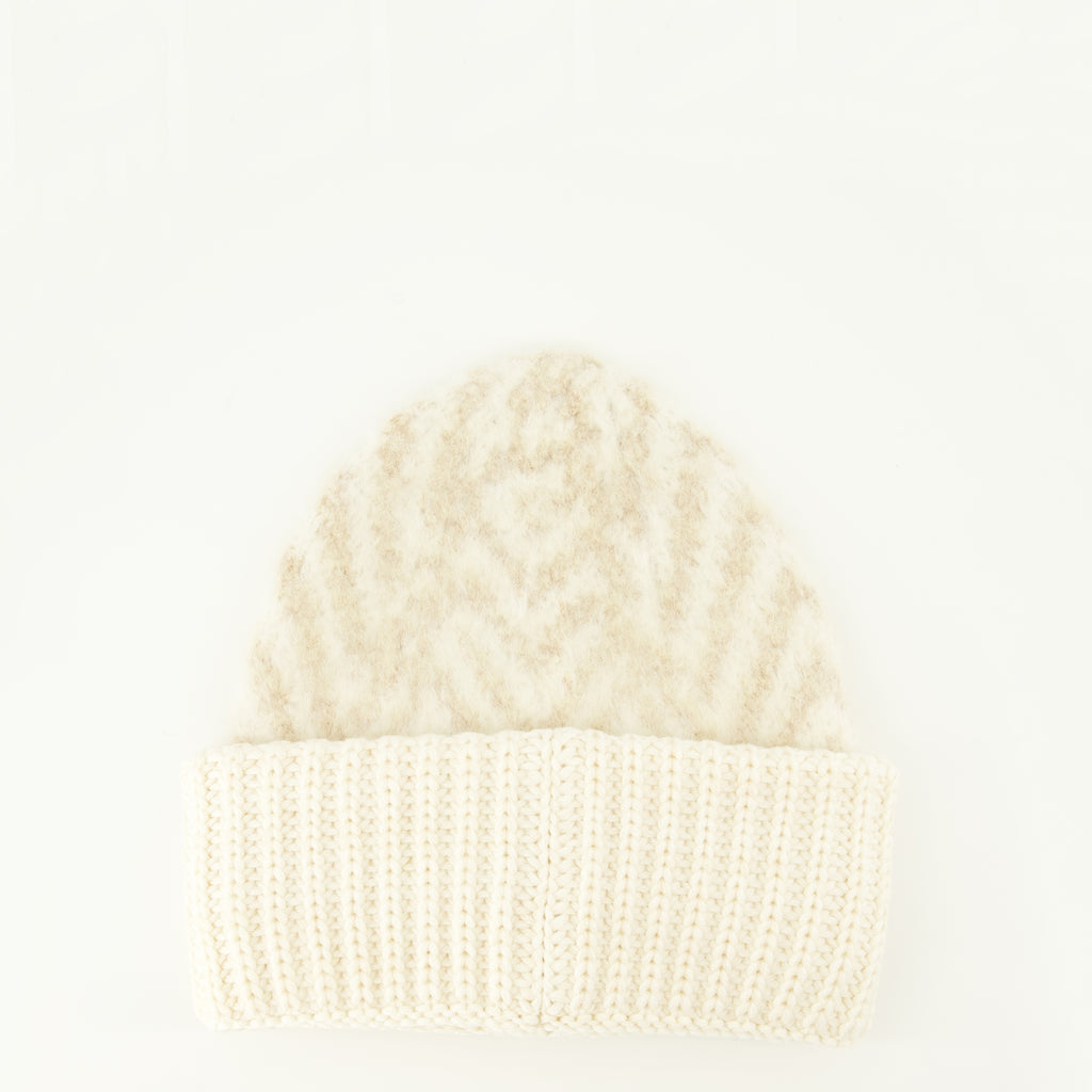 Imagem do gorro de lã branca da marca Fendi para Mulher - Temporada Outono-Inverno 2025 - Vista Traseira