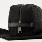 Pochettes Borsa da Toilette Medium FF in Nylon Nero Fendi Noir Homme