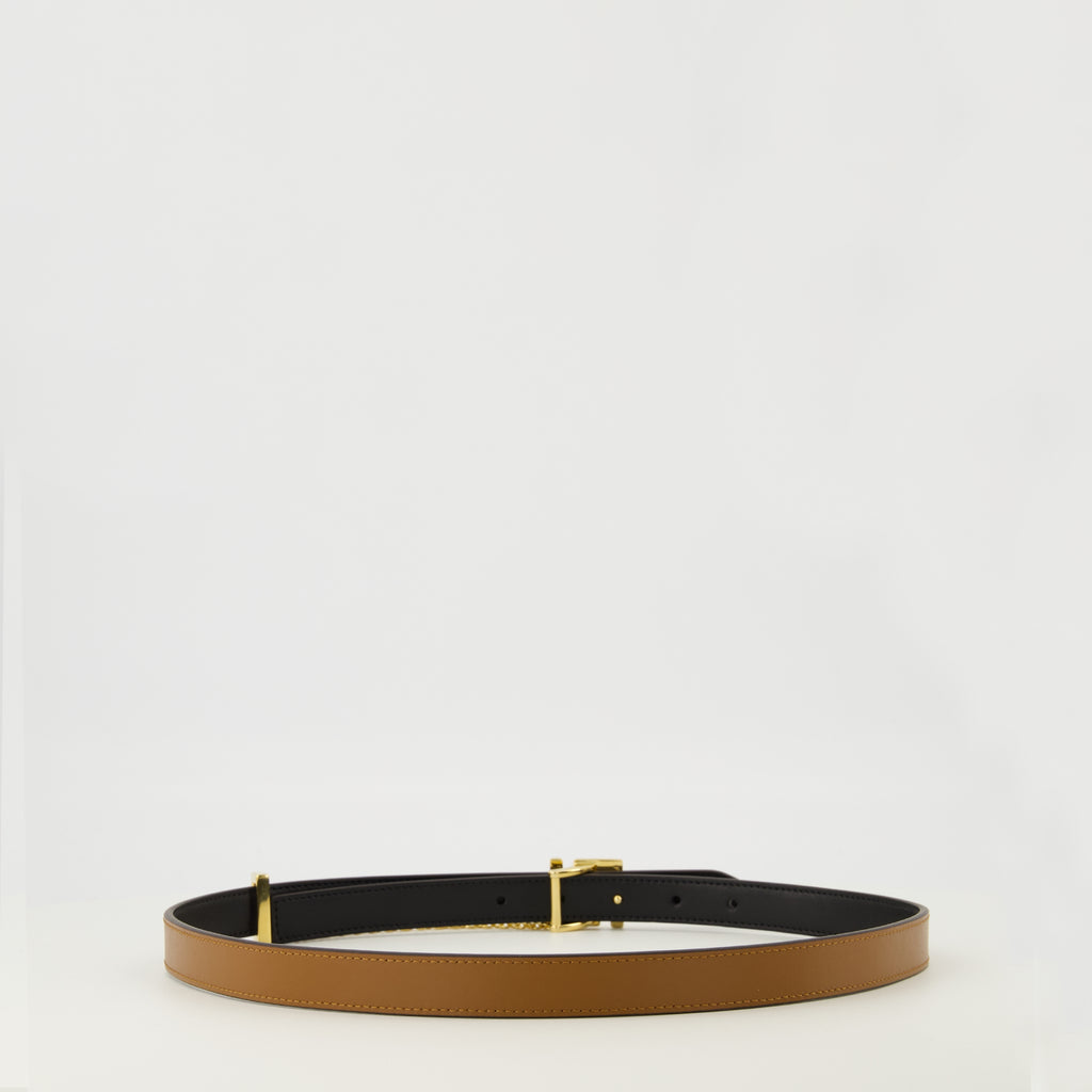 Image de l'article Ceinture FF réversible noir et marron de la marque Fendi pour Femme - Saison Printemps-Été 2026 - Vue détaillée_3