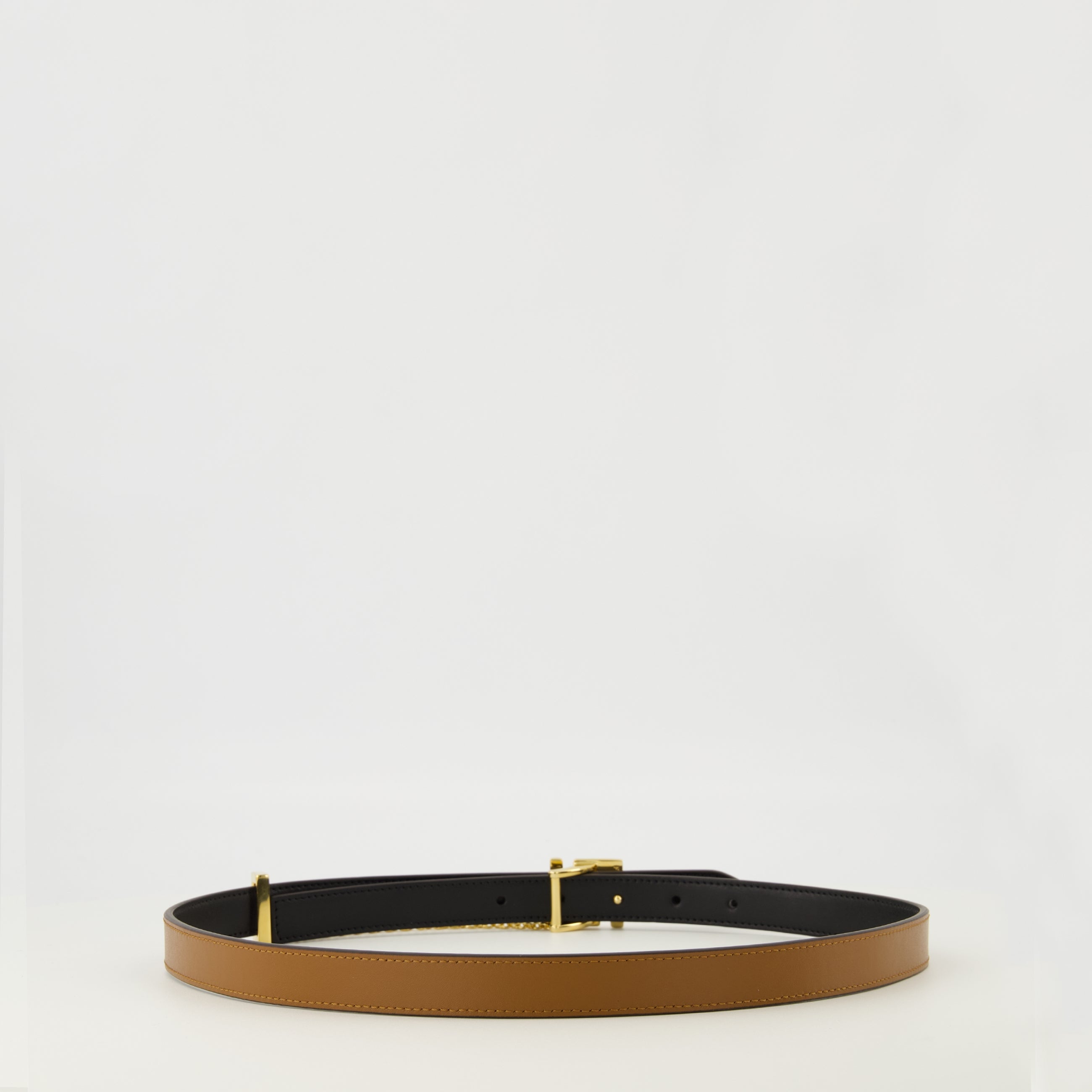 Image de l'article Ceinture FF réversible noir et marron de la marque Fendi pour Femme - Saison Printemps-Été 2026 - Vue détaillée_3