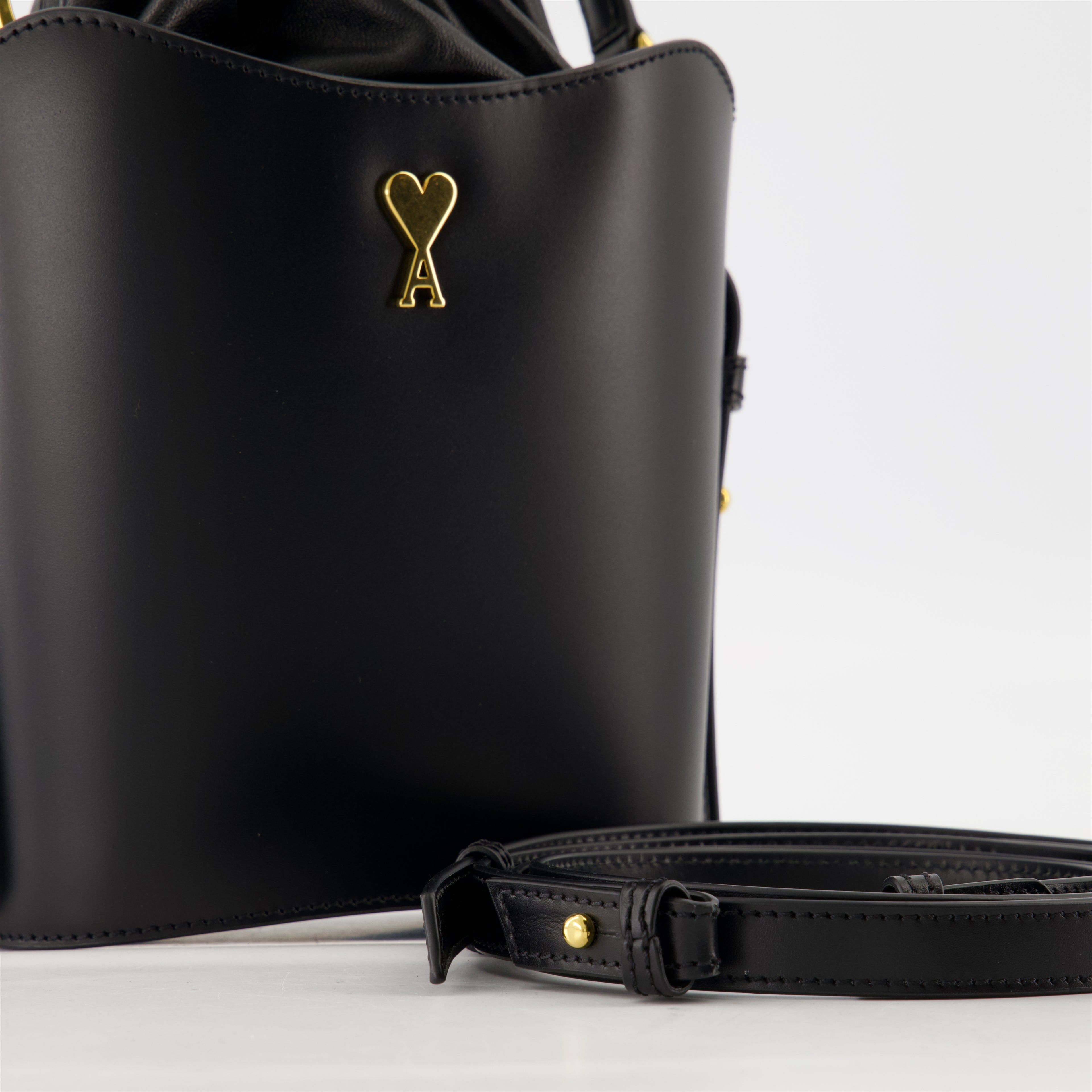Bolsas bucket Saco Bucket Paris Ami PARIS Preto Femme