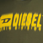 Camisetas T-shirt logo Diesel Caqui Homme
