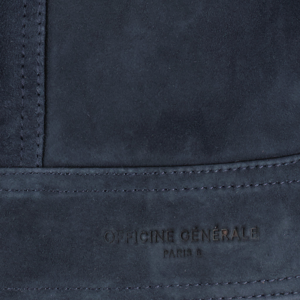 Vestes Loki Wildlederjacke Officine Générale Bleu foncé Homme
