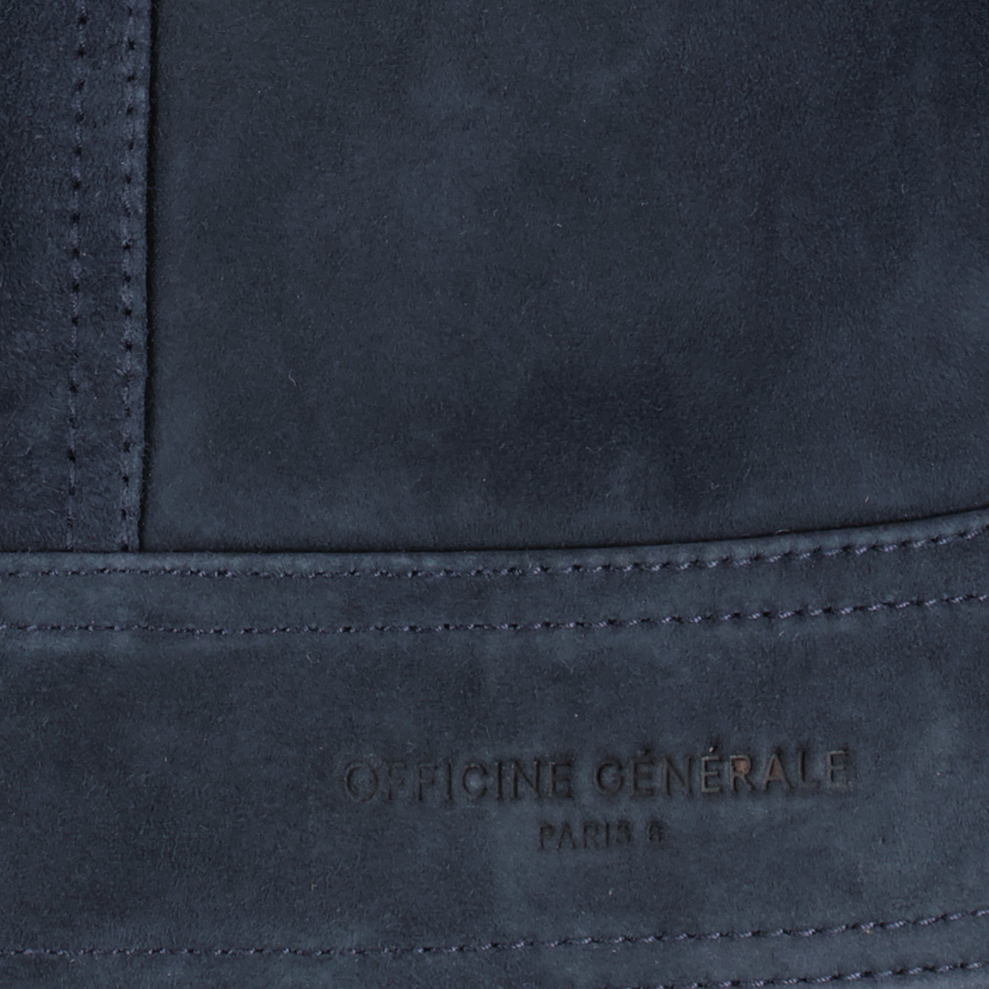 Vestes Veste Loki en suède Officine Générale Bleu foncé Homme