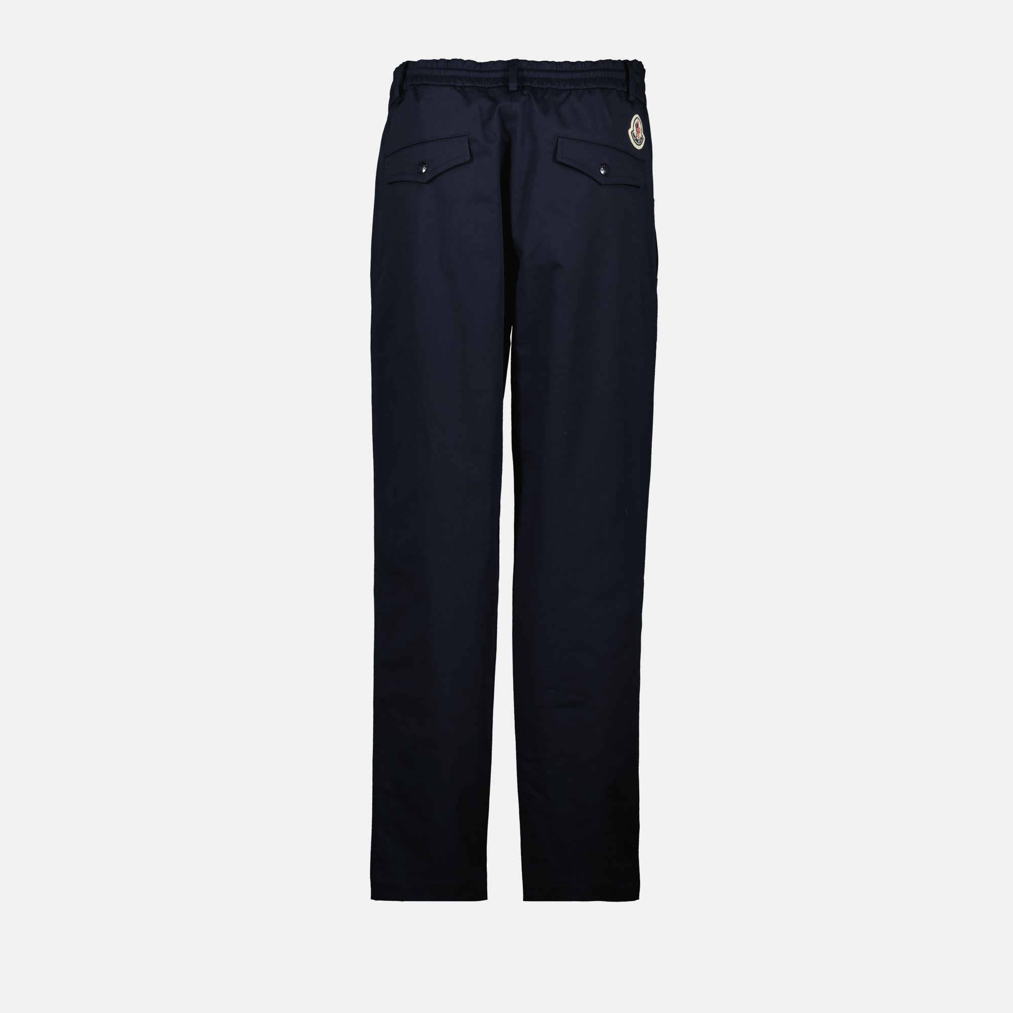 Pantalones Pantalones de algodón Moncler azul oscuro Homme